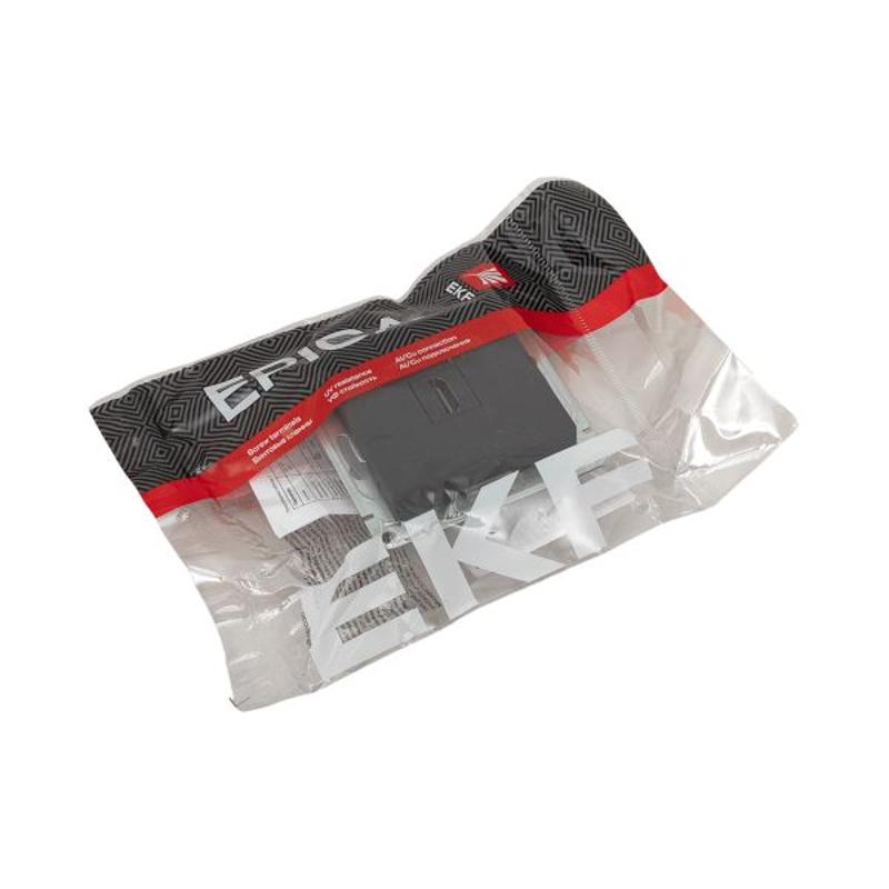 Механизм розетки HDMI, чёрный Эпика EKF | UP1-SOB-HDMI | EKF — миниатюра 11