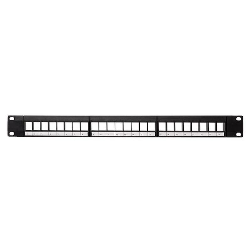 Патч-панель модульная TERACOM PRO 19'' 1U неэкранированная 24 порта с органайзером (пустая) | TRP-MODP-UTP-1U24 | EKF — миниатюра 7