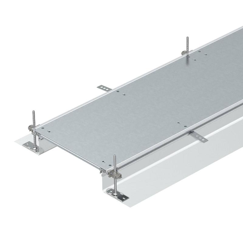 Секция кабельного канала OKA-G глухая, с фиксаторами 2400x400x140 мм (сталь) (OKA-G40040140R) | 7424044 | OBO Bettermann — OBO Bettermann