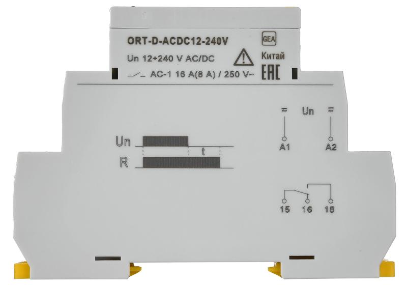 Реле задержки выключения при снятии питания ORT. 12-240 В AC/DC  | ORT-D-ACDC12-240V | IEK — миниатюра 3