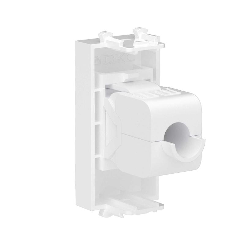 Компьютерная розетка RJ-45 без шторки модульная, кат.5е, "Avanti", "Белое облако", 1 модуль | 4400661 | DKC — миниатюра 3