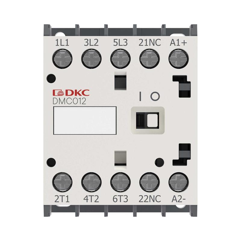 Миниконтактор YON DMC012 12A 5,5кВт AC3 3P кат. 24В AC 1НО | DMC012-3C10A024 | DKC — миниатюра 2
