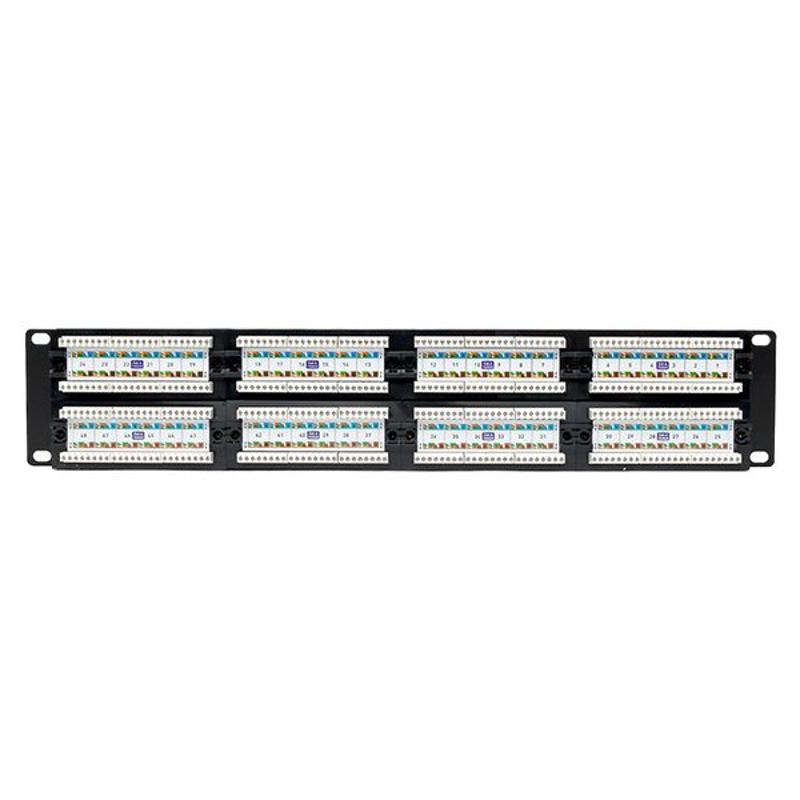 Патч-панель TERACOM PRO 19'' Cat.6 2U неэкранированная UTP 48 портов RJ-45 Dual IDC | TRP-PPNL-6UTP-2U48 | EKF — миниатюра 7