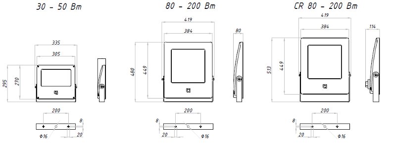 Светильник светодиодный LEADER LED 100W A30 740 RAL9006 DALI | 1350002160 | Световые Технологии — миниатюра 2