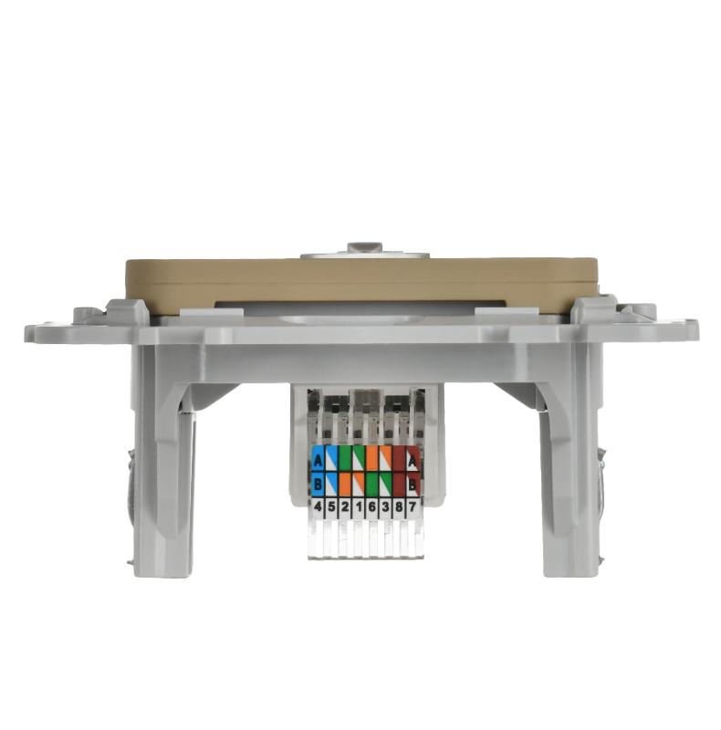 FLITE Розетка компьютерная RJ45 кат.5Е UTP РК5е-1-0-ФлХ хаки | FI-K12-1-K59 | IEK — миниатюра 4