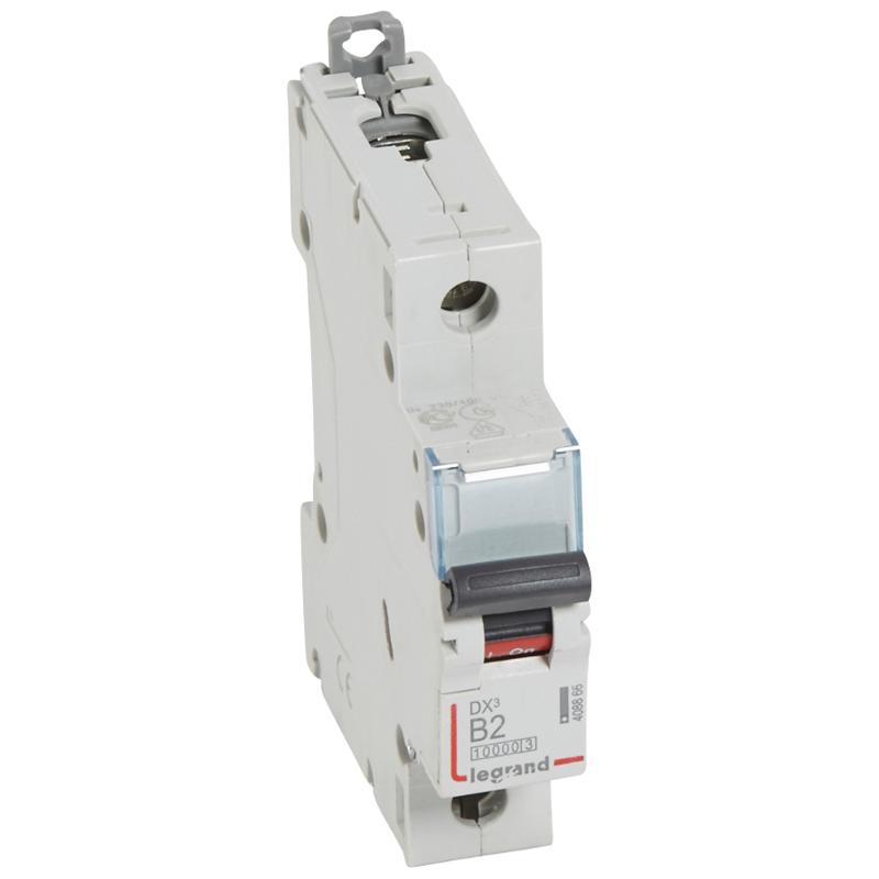 Выключатель автоматический  однополюсный DX3 10000 2А B 16кА | 408866 | Legrand — Legrand