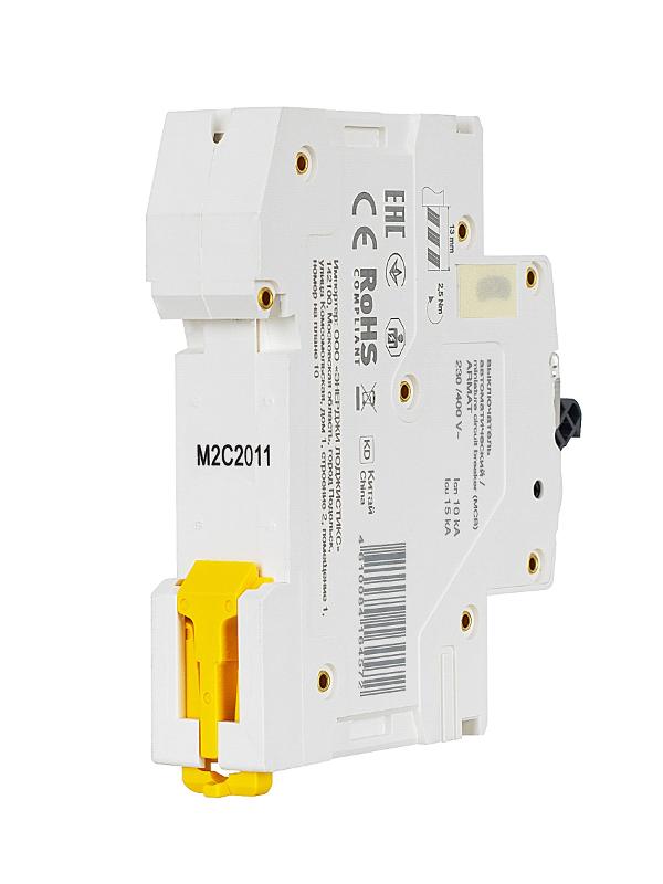 Выключатель автоматический однополюсный M10N 1P C 20А 10кА ARMAT | AR-M10N-1-C020 | IEK — миниатюра 13