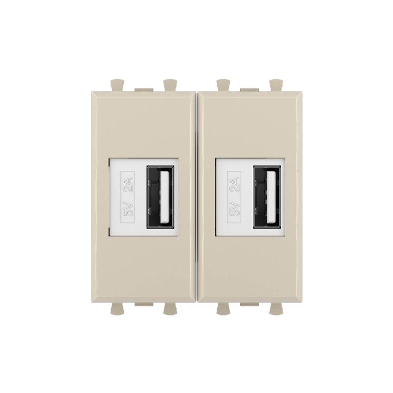 USB зарядное устройство "Ванильная дымка", "Avanti", 2.1А, 2 мод. | 4405542 | DKC — миниатюра 4