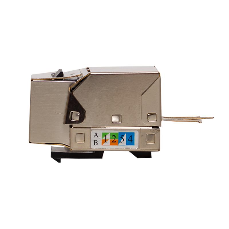 Модуль Keystone розеточный TERACOM PRO Cat.6 RJ-45 экранированный FTP 110 IDC 90 градусов | TRP-KSTN-SOCK-90D-6FTP | EKF — миниатюра 3