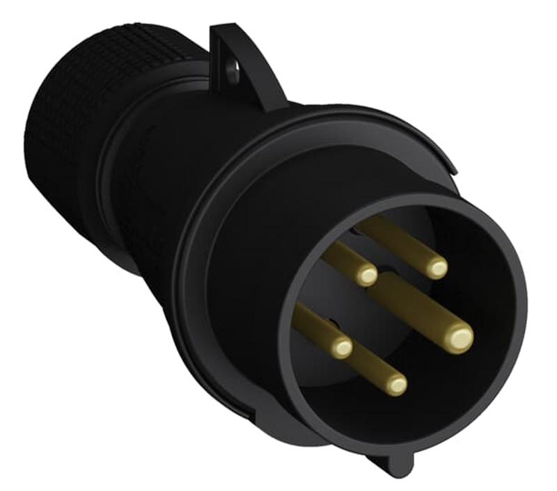 Вилка кабельная Easy&Safe 416EP9B,16А,3P+N+E,IP44,9ч,черн|2CMA103599R1000| ABB — ABB