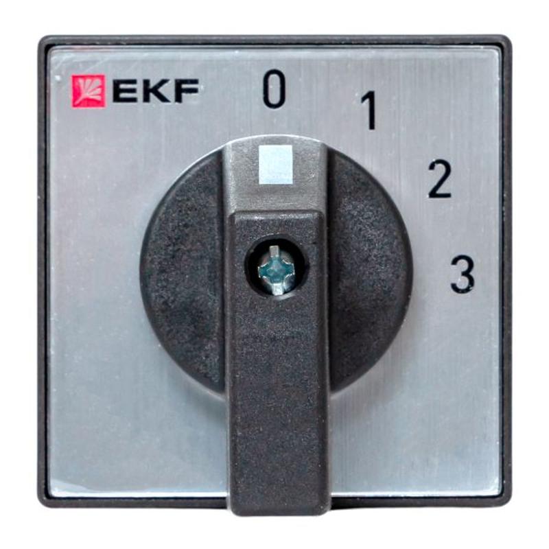 Переключатель кулачковый ПК-1-101 25А 1P «0-1-2-3» IP65 | pk-1-101-25-65 | EKF — миниатюра 2