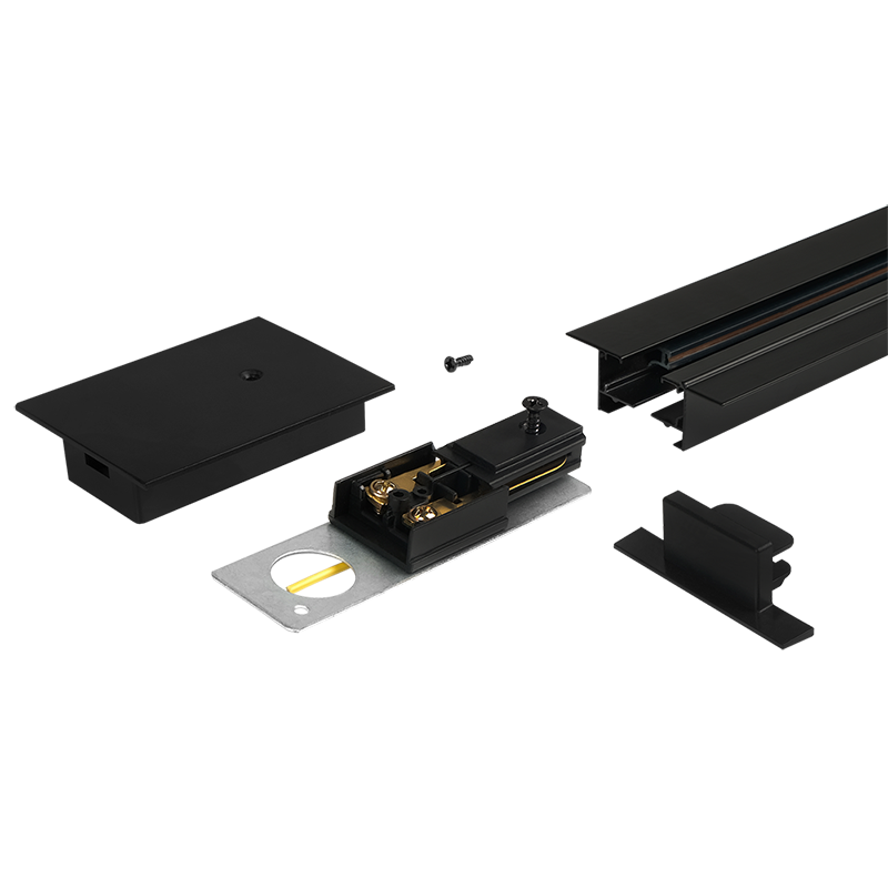Шинопровод осветительный чёрный 2м (встраиваемый) PTR/R 2M-BL | .5031623 | Jazzway — миниатюра 4