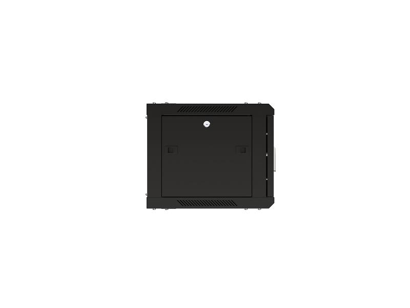 Шкаф настенный 19" TERACOM PRO 9U 600х450 мм дверь стеклянная с замком-ручкой чёрный | TRP-WLL-0964-40B | EKF — миниатюра 5