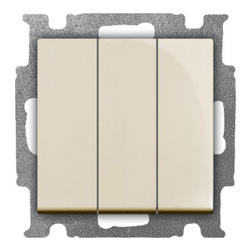 ABB Basic 55 Сл. кость Выключатель 3-клавишный, 16А | 1012-0-2158  | 2CKA001012A2158 | ABB — ABB