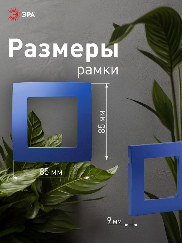 Рамка на 1 пост 12-5001-29  ,  ультрамарин  |Б0019394 | ЭРА — миниатюра 4