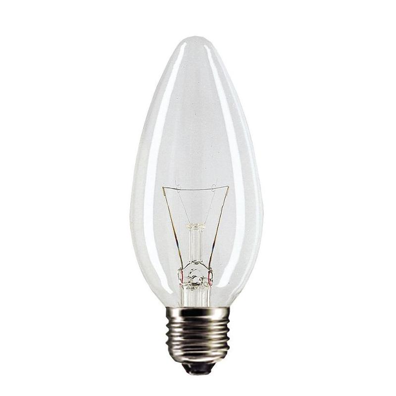 Лампа накаливания ЛОН B35 CL E27 60W 1CT | 921501544237 | PHILIPS — миниатюра 1