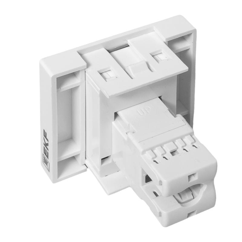 Розетка RJ45 кат. 6, 2 модуля EKF | E2MK016-135-10 | EKF — миниатюра 8