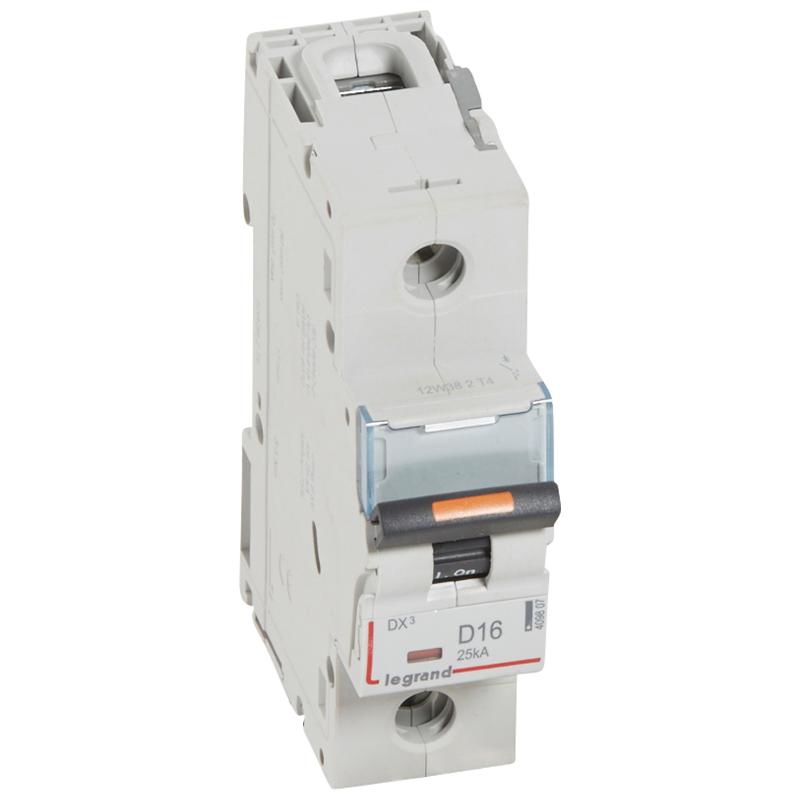 Выключатель автоматический  однополюсный DX3 16А D 25кА (1,5 мод) | 409807 | Legrand — Legrand