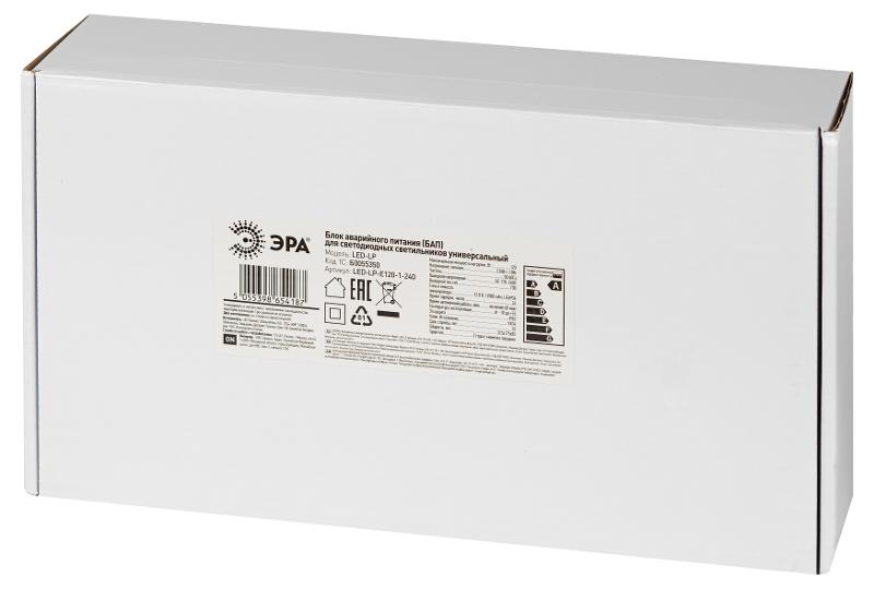 Блок аварийного питания для светильников LED-LP-E120-1-240 универсальный до 120Вт 1час IP65 | Б0055350 | ЭРА — миниатюра 2