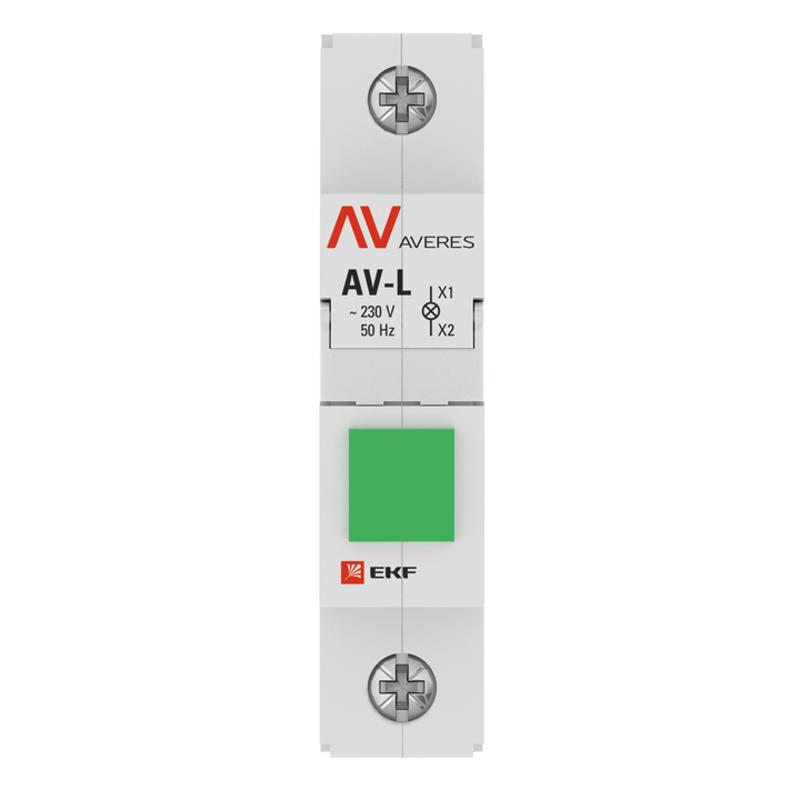 Лампа сигнальная AV-L зеленая EKF AVERES | av-l-green-averes | EKF — миниатюра 2