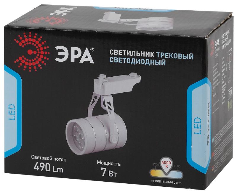 Светильник светодиодный трековый TR3 - 7 WH 7Вт белый SMD | Б0032104 | ЭРА — миниатюра 2