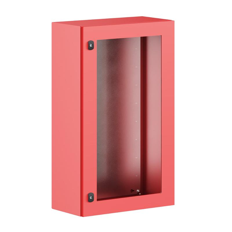 Корпус навесной ST с М/П с прозрачной дверью ВxШxГ 800x600x400 мм, RAL3020, IP66 | R5STX0864-RAL3020 | DKC — фото 1 | Sento