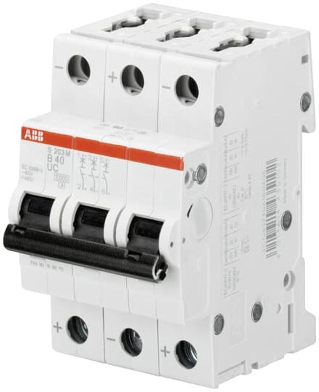 Выключатель автоматический трехполюсный S203M UC 0,5А C 10кА (S203M C0,5UC) | 2CDS273061R0984 | ABB — ABB