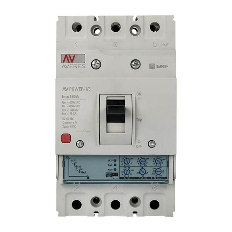 Выключатель автоматический AV POWER-1/3 160А 100kA ETU2.0 AVERES | mccb-13-160H-2.0-av | EKF — миниатюра 7