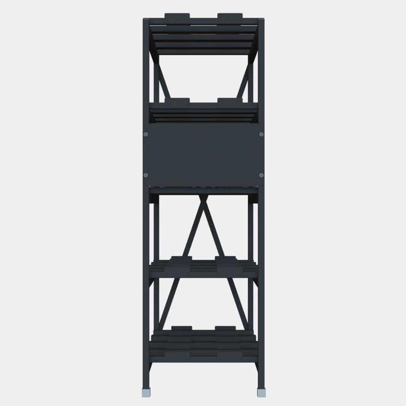 Стеллаж 5 полочный 4 ряда 478х769х1495 | R5N4R477614AT | SE — Systeme Electric