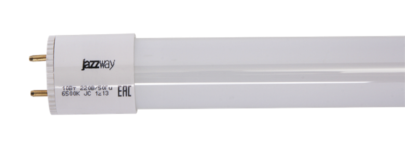 Лампа светодиодная LED 10Вт G13 220В 4000К PLED T8 - 600GL FROST трубчатая | 1032492 | Jazzway — миниатюра 2