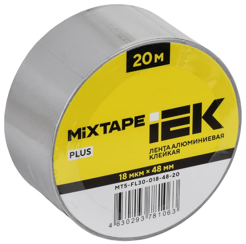 MIXTAPE PLUS Лента алюминиевая клейкая 18мкм 48ммх20м  | MT5-FL30-018-48-20 | ИЭК — IEK (ИЭК)