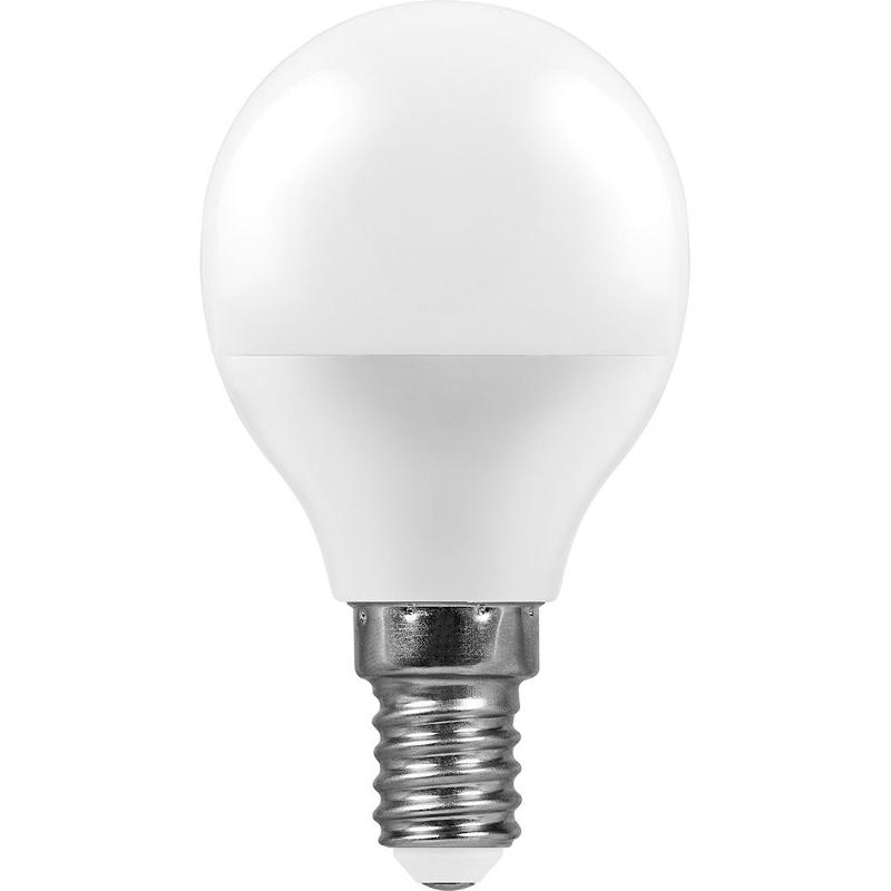 Лампа светодиодная LB-550 (9W) 230V E14 4000K G45 | 25802 | FERON — миниатюра 2