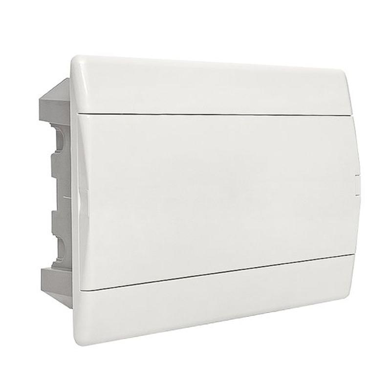 Щит распределительный встраиваемый ЩРВ-П-12 "SlimBox" белая дверца IP41 PROxima | sb-v-12w | EKF — миниатюра 1