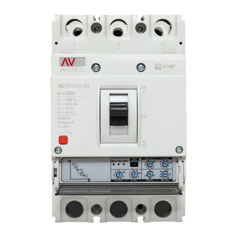 Выключатель автоматический AV POWER-2/3 250А 50kA ETU2.0 | mccb-23-250-2.0-av | EKF — миниатюра 26