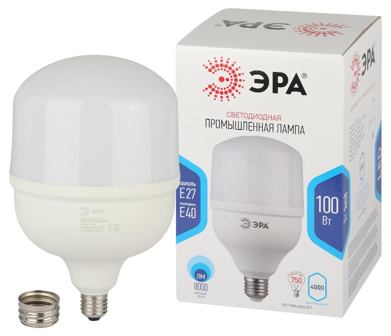 Лампа светодиодная LED 100Вт Е27/Е40 4000К smd POWER 100W-4000-E27/E40 | Б0032089 | ЭРА — миниатюра 1