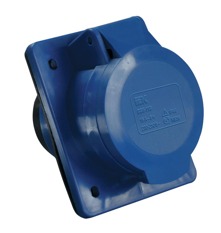 Розетка встраиваемая ССИ-423 32А-6ч 220В 2P+PE IP44 | PSR41-032-3 | IEK — IEK (ИЭК)