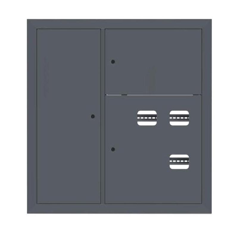 Щит этажный 3 кв. слаботочка слева RAL7016 (1000х950х150)  PROxima |mb29-v-3z-ral7016| EKF — EKF