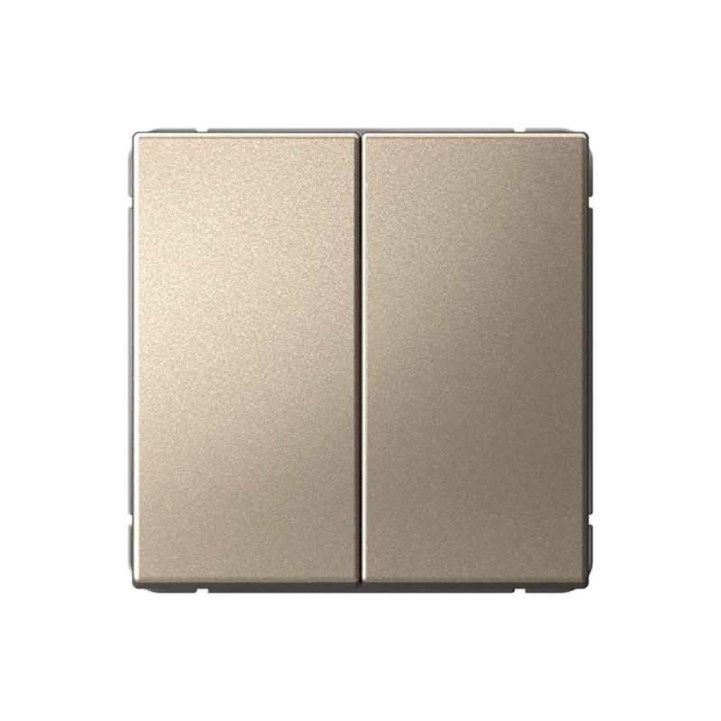 ArtGallery Шампань Выключатель 2-клавишный, сх.5, 10АХ, механизм | GAL000551 | SE — Systeme Electric
