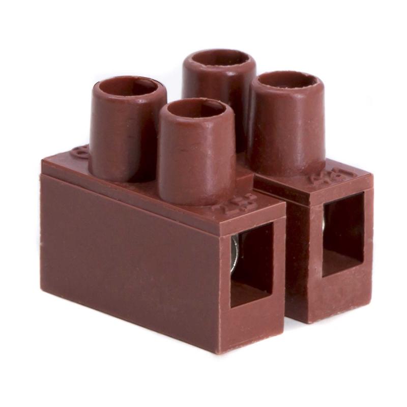 Колодка клеммная фибергласс ЗВИ, 2р,150°С,450V, 24A, 2,5мм.кв. | 43102FV | DKC — миниатюра 1