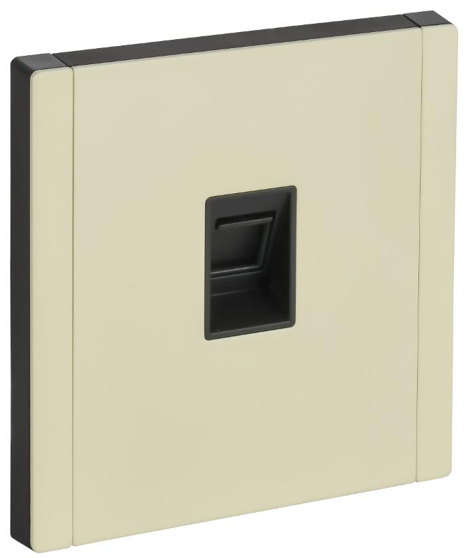 FORTE&PIANO Розетка комп. RJ45 кат.5E FP832M металл серый сланец  | FP-K10-1-M-K41 | IEK — IEK (ИЭК)