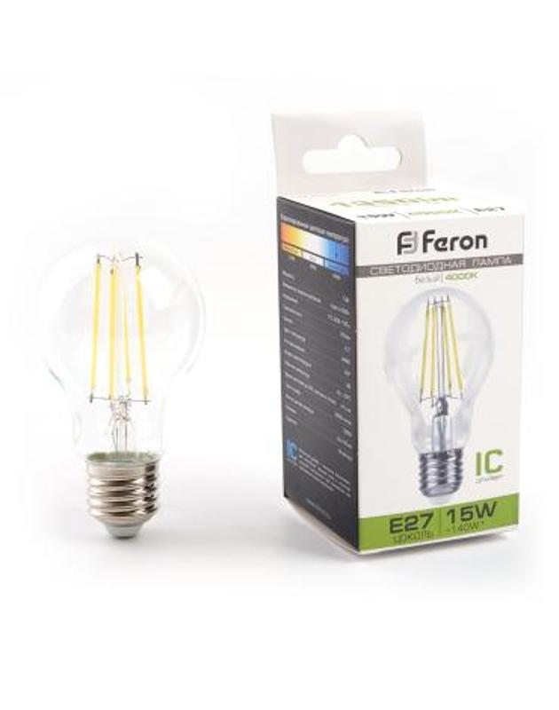 Лампа светодиодная, (15W) 230V E27 4000K, LB-615 | 38242 | FERON — фото 1 | Sento