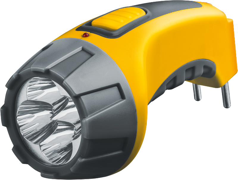 Фонарь универсальный NPT-CP03-ACCU Пласт. 4LED, прям. зар-ка, акк.4В, 500мАч. | 94951 | Navigator — фото 1 | Sento