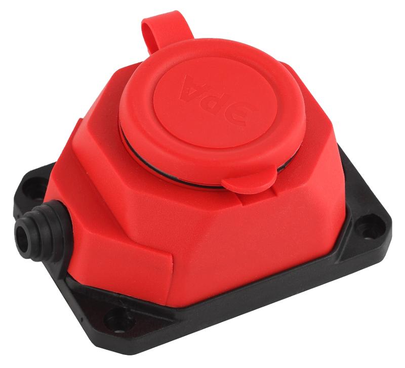 K-1e-RED-IP44 ЭРА Колодка каучуковая с/з 1гн 16A IP44 красная | Б0044550 | ЭРА — ЭРА (Энергия света)