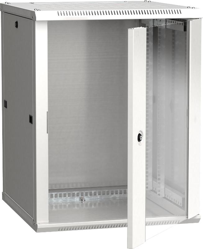 Шкаф LINEA W 15U 600x600 мм дверь стекло, RAL7035 | LWR3-15U66-GF | ITK — ITK