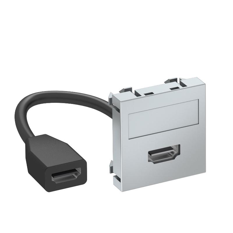 Мультимедийная рамка HDMI Modul45 (серебристый) (MTG-HD F AL1) | 6104832 | OBO Bettermann — OBO Bettermann