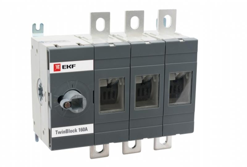 Рубильник 160A 3P без рукоятки управления TwinBlock | tb-s-160-3p | EKF — EKF