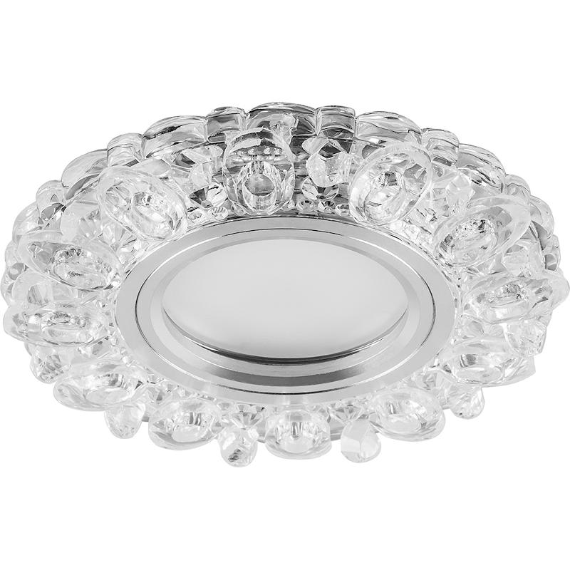 Светильник точечный встраиваемый декоративный CD926 15LED*2835 SMD 4000K, MR16 50W G5.3, прозрачный, хром | 28901 | Feron — Feron