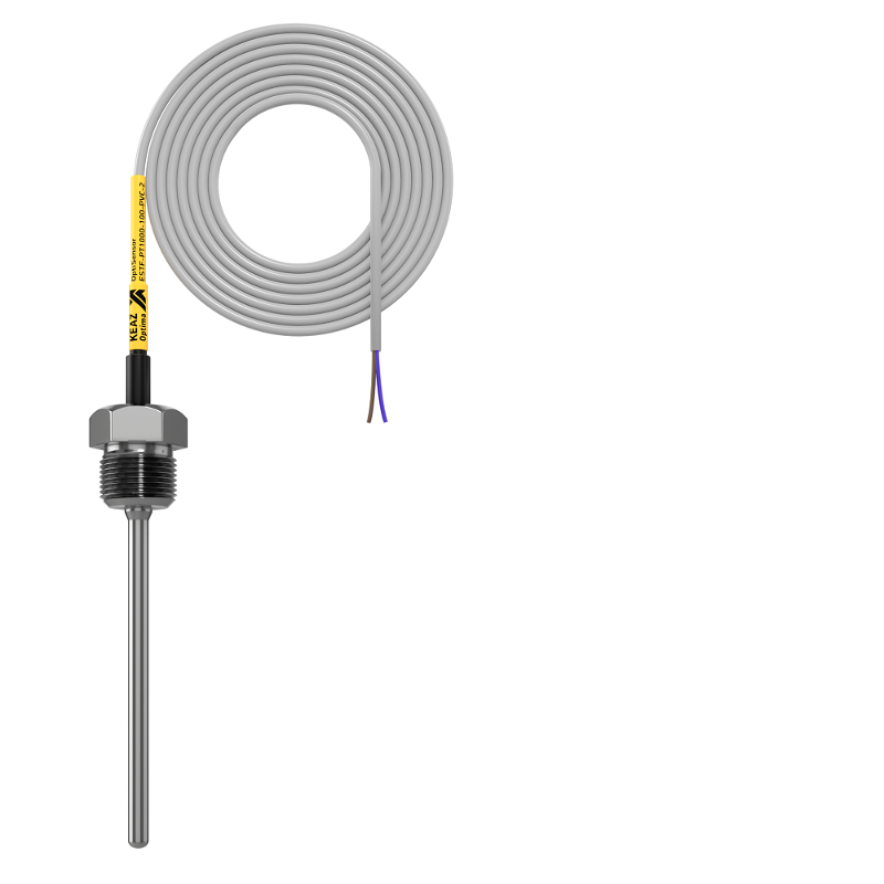Датчик температуры погружной OptiSensor ESTF-PT1000-100-PVC-2 | 286497 | КЭАЗ — фото 1 | Sento