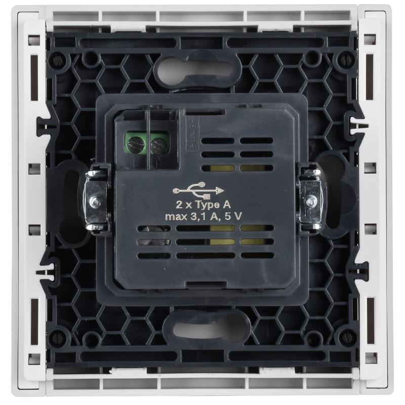 FORTE&PIANO Розетка USB A+A 3,1А FP249 белый — миниатюра 3