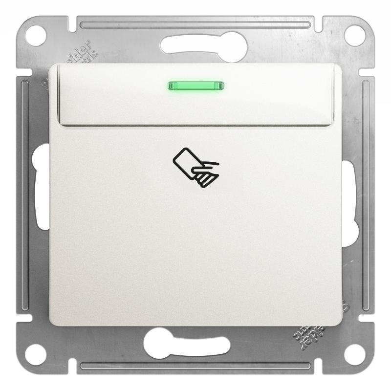 Glossa Перламутр Выключатель карточный, сх.6 | GSL000669 | SE — Systeme Electric